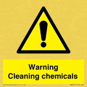 WN5807: Warning cleaning chemicals
