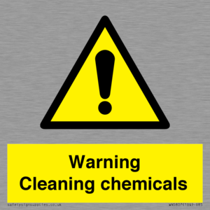 WN5807: Warning cleaning chemicals