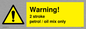 WN5839: Warning 2 stroke Petrol/oil mix only