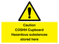 WN5841: Caution COSHH Cupboard Hazardous substances stored here
