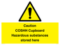 WN5841: Caution COSHH Cupboard Hazardous substances stored here