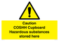 WN5841: Caution COSHH Cupboard Hazardous substances stored here