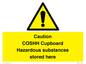 WN5841: Caution COSHH Cupboard Hazardous substances stored here