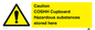 WN5841: Caution COSHH Cupboard Hazardous substances stored here