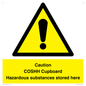 WN5841: Caution COSHH Cupboard Hazardous substances stored here