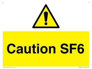 WN5867: Caution SF6