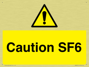 WN5867: Caution SF6
