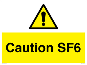 WN5867: Caution SF6