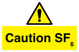 WN5867: Caution SF6