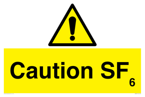 WN5867: Caution SF6