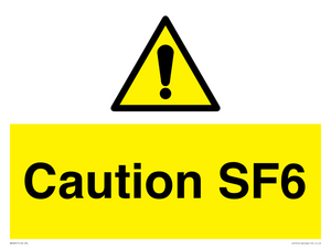 WN5867: Caution SF6