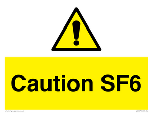 WN5867: Caution SF6