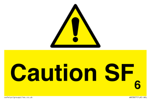 WN5867: Caution SF6