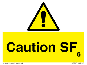 WN5867: Caution SF6