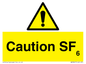 WN5867: Caution SF6
