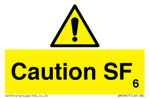 WN5867: Caution SF6