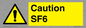 WN5867: Caution SF6