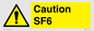 WN5867: Caution SF6
