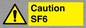WN5867: Caution SF6