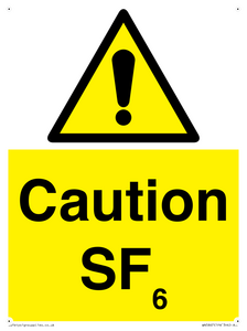 WN5867: Caution SF6