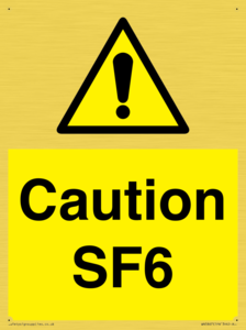 WN5867: Caution SF6