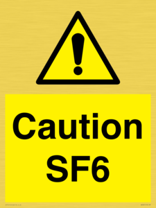 WN5867: Caution SF6