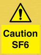 WN5867: Caution SF6