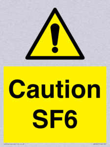 WN5867: Caution SF6