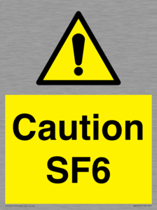WN5867: Caution SF6