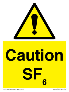 WN5867: Caution SF6