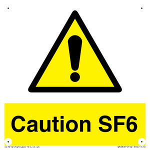 WN5867: Caution SF6