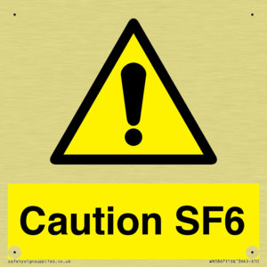 WN5867: Caution SF6
