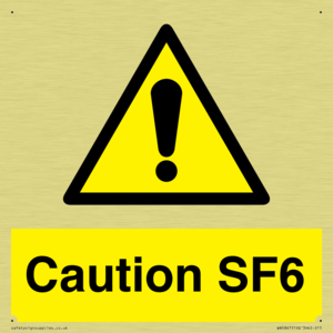 WN5867: Caution SF6