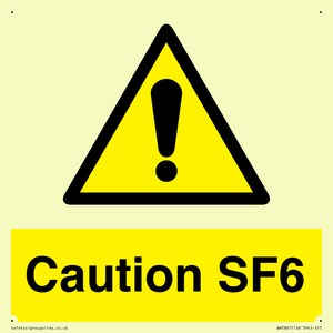 WN5867: Caution SF6