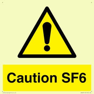 WN5867: Caution SF6