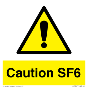 WN5867: Caution SF6