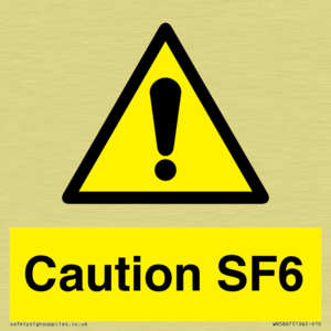 WN5867: Caution SF6