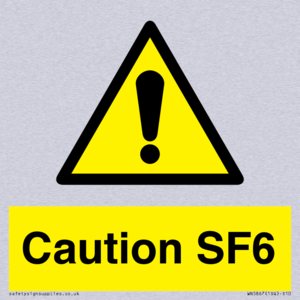 WN5867: Caution SF6