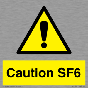 WN5867: Caution SF6