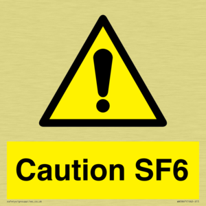 WN5867: Caution SF6