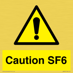 WN5867: Caution SF6