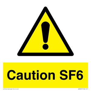 WN5867: Caution SF6