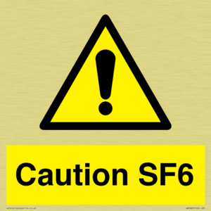 WN5867: Caution SF6