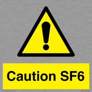 WN5867: Caution SF6