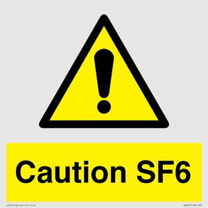 WN5867: Caution SF6
