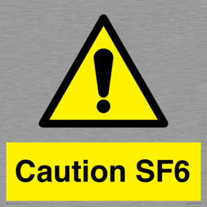 WN5867: Caution SF6