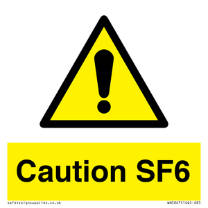 WN5867: Caution SF6