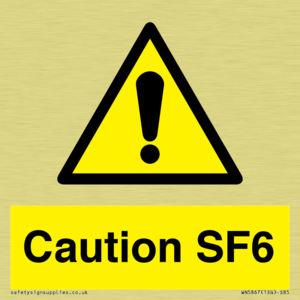 WN5867: Caution SF6