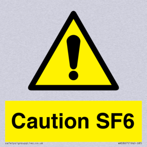 WN5867: Caution SF6