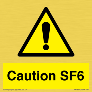 WN5867: Caution SF6